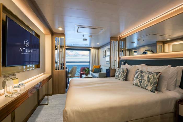 Atlas Ocean Voyages World Voyager Horizon Stateroom 1 ©Atlas Ocean Voyages.jpg